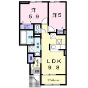 エレガンテ プレッソⅤの間取り画像