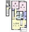 Maison Dylus Ⅰの間取り画像