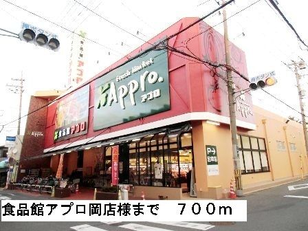 近くの食品館アプロ岡店様まで700m(徒歩9分)