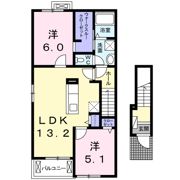 ビオーラ喜沢Ⅳの間取り画像