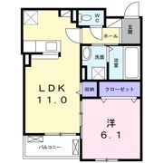 ペルシーモの間取り画像