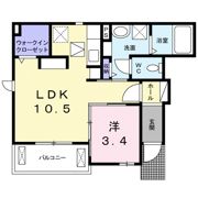 カーサ ブリュ Aの間取り画像