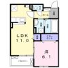 アイリス西浦Aの間取り画像