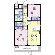 ラポールⅡの間取り画像