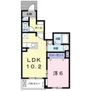ハピネス ウエストⅡの間取り画像