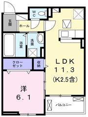ベルソレイユの間取り画像