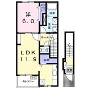 プレジール Ⅱの間取り画像