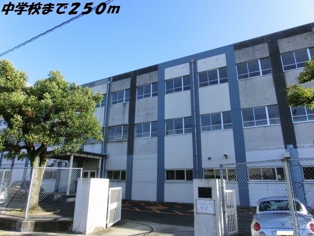 近くの豊正中学校まで250m（徒歩4分）