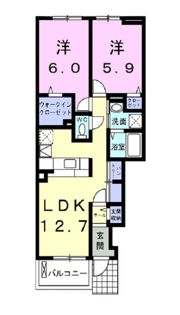 コオリナ ハイツⅡの間取り画像