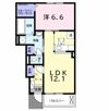 リュミエール Bの間取り画像