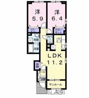 グラスフィールドの間取り画像