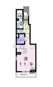 ウェスト フルール Ⅰの間取り画像