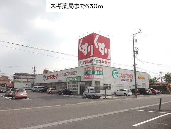 近くのスギ薬局穂積駅西店まで650m(徒歩9分)