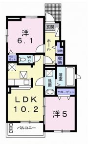 アルモニー・ヴィラⅠの間取り画像