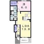 ハーベストコートAの間取り画像