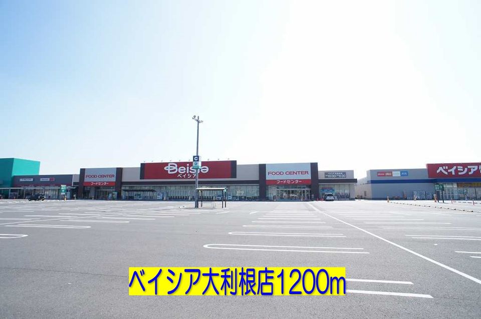 近くのベイシアまで1,200m(徒歩15分)