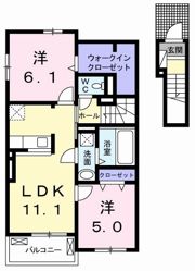 ピーコック Ⅲの間取り画像