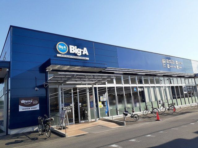 近くのビッグ・エー越谷弥十郎店まで650m(徒歩9分)