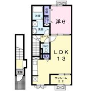 ウエストヒルズの間取り画像