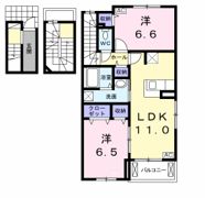 アンジュ しまの間取り画像