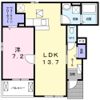 アニューブローテA棟の間取り画像