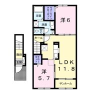 ウェルヴィレッジⅢの間取り画像