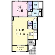 プランドール Ⅱの間取り画像