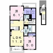 カーサ八万 Ⅱの間取り画像