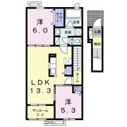 プルミエール手屋Ⅱの間取り画像