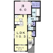 アリビオネの間取り画像