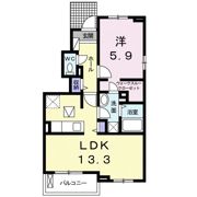 メルベージュ・Ⅰの間取り画像