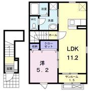 プランドール Aの間取り画像