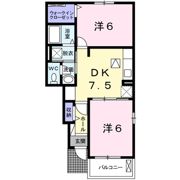 シャン トロワ Bの間取り画像