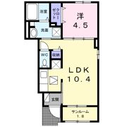 メゾンドルピナスの間取り画像