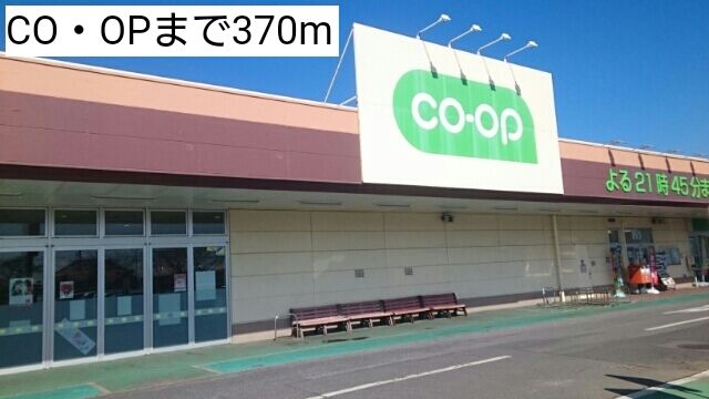 近くのCO・OPまで370m（徒歩5分）