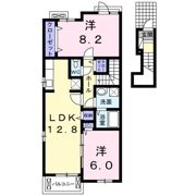 グレイス倉敷Bの間取り画像
