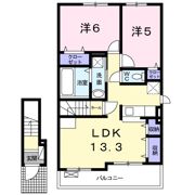 ゼファー桜木Ⅱの間取り画像