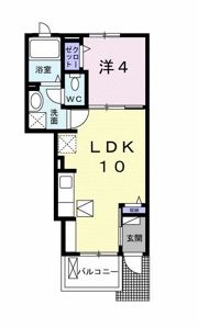 グランドペアレンツ浅井Ⅱ Aの間取り画像