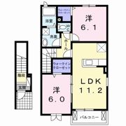 アルモニー泉Aの間取り画像