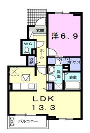 ブランドール 吉岡の間取り画像