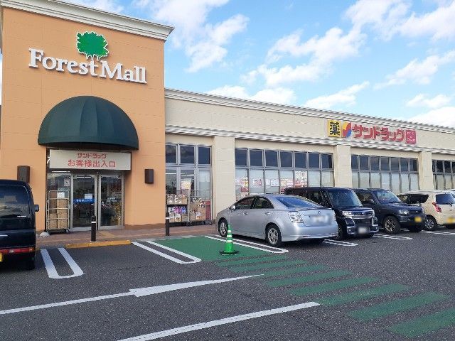 近くのサンドラッグ　岡谷店まで950m（徒歩12分）