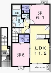 カプリAの間取り画像