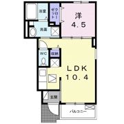 リヴィエールⅠの間取り画像