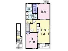 ミル ヴァーユの間取り画像