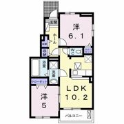 サンライズ雄町Aの間取り画像