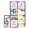 クラール 安宅Dの間取り画像
