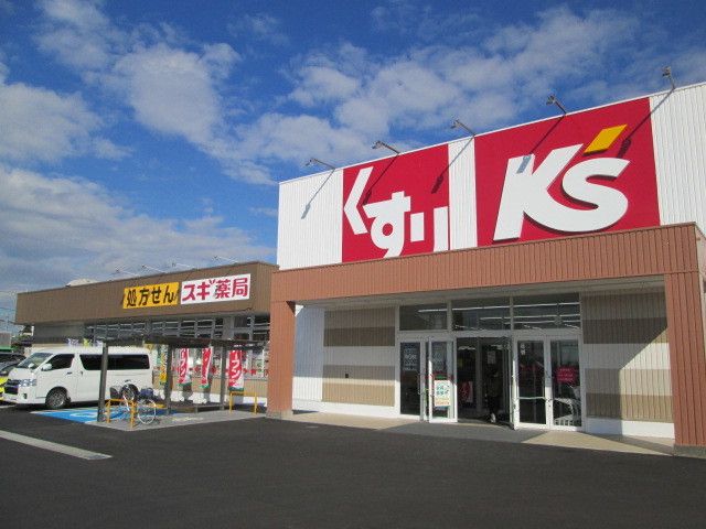 近くのスギ薬局、ケーズデンキまで1,900m（徒歩24分）