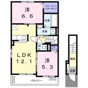 クオーレ Ⅱの間取り画像