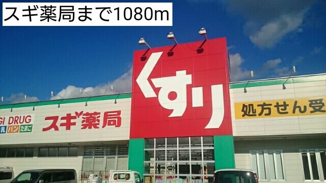 近くのスギ薬局まで1,080m（徒歩14分）