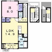 グランデ横山の間取り画像